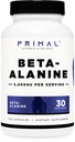 Primal Beta-Alanine Capsules 3400mg (30 portions, 120 gélules) - Supplément, sans gluten et sans OGM, 850mg par gélule