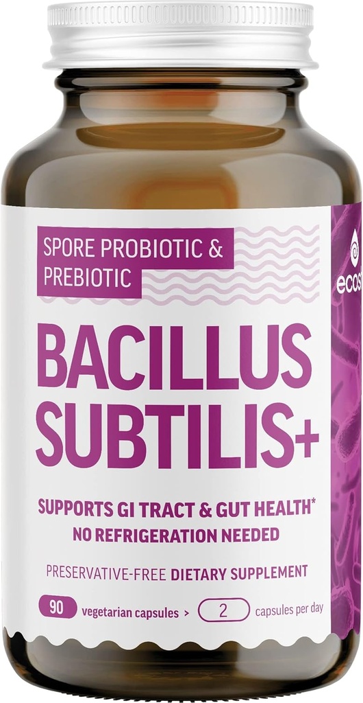 Bacillus Subtilis Probiotique à base de spore — Straine de haute puissance avec prébiotique pour équilibrer Belly.