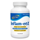NORTH AMERICAN HERB & SPICE Inflam-EEZ - 90 capsules - Soutient une réponse immunitaire et inflammatoire saine - Racine de gingembre, baies Camu, bromelain et Papain Plus - Non-OGM - 45 portions totales
