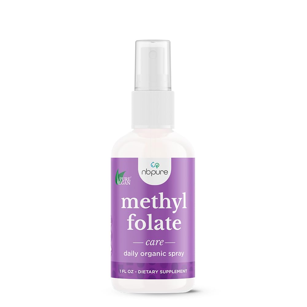 Supplément de pulvérisation de vitamine B9 au méthylfolate de nbpure, pulvérisateur d'acide folique liquide, 1 oz