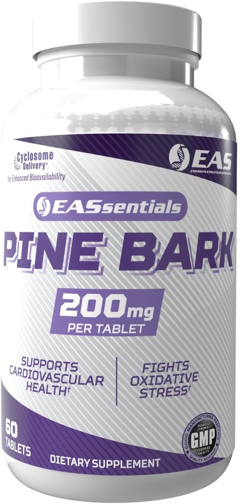 EAS Expérimental and Applied Sciences Pine Bark 200mg.Stimuler les capacités antioxydantes, soutenir le système immunitaire, améliorer la récupération de l'entraînement.