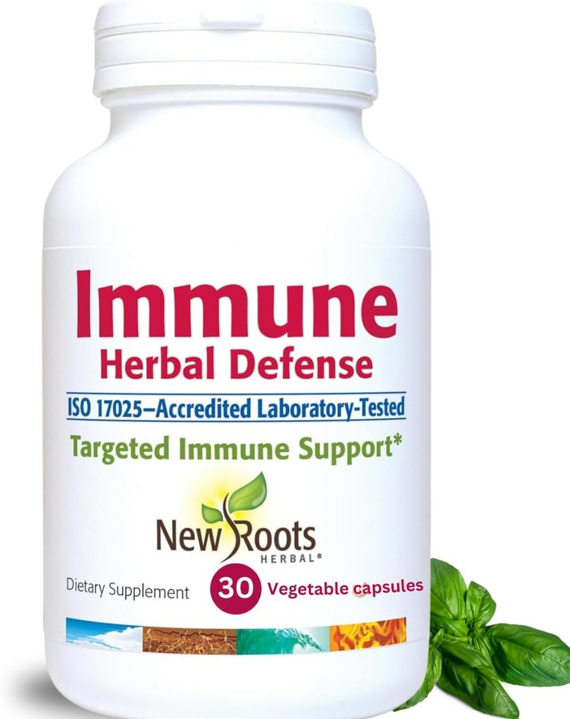 Supplément de défense à base de plantes immune (200mg) avec champignons Reishi, Astragalus Andrographis, Extrait à base de plantes multiples avec mûre, Echinacea (30 capsules)