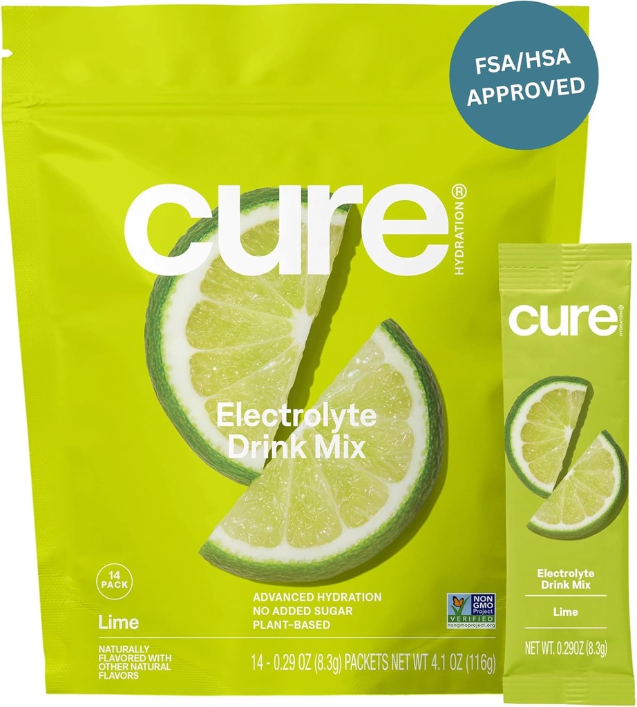 Hydratation Cure : Mélange d'électrolytes à base végétale : Pas de sucre ajouté.