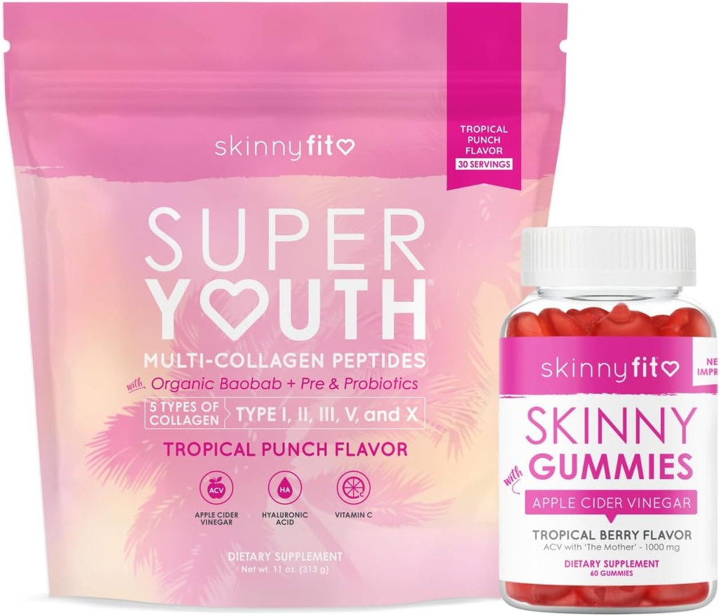 Super Youth Tropical Punch + Skinny Gummies
