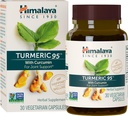 Himalaya Turcuma 95 - Supplément à base de plantes avec curcumine curcumine pour le soutien et la mobilité articulaires, 95% Curcuminoïdes - Végétaux, non OGM, sans gluten, 600 mg, 30 capsules