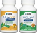 GlucoGold préféré de DOCTORS avec 1500mg par jour de supplément de champignons Berberine & Lion's Mane