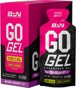 BARE PERFORMANCE NUTRIITION, BPN Go Gel Endurance, 24g de glucides et 100 calories par emballage, Vegan + Gel sans gluten, 10 packs à usage unique, Berry mélangé