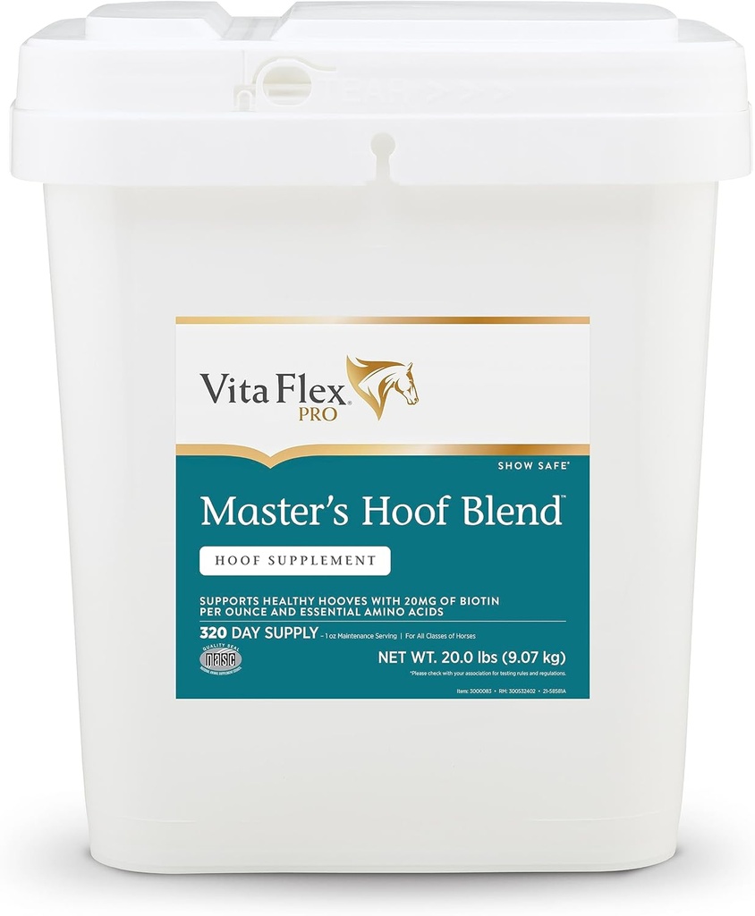 Vita Flex Pro Master's Hoof Blend Formula naturel vert foncé 320 jours d'approvisionnement 20 livres