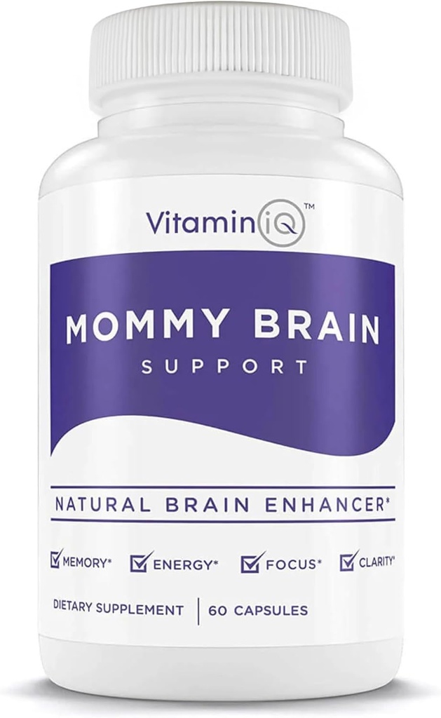 Supplément postnatal (60 capsules) pour la santé cognitive, l'humeur, l'énergie avec GPC et CDP Choline, Phosphatidylsérine, Oméga-3 DHA