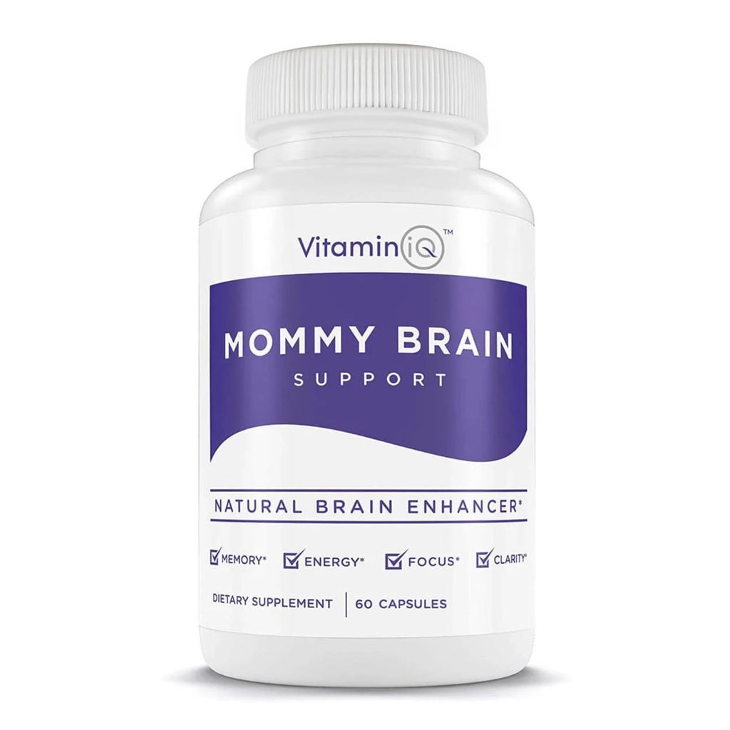 Supplément postnatal (60 capsules) pour la santé cognitive, l'humeur, l'énergie avec GPC et CDP Choline, Phosphatidylsérine, Oméga-3 DHA