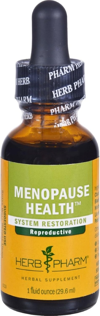 Herb Pharm Menopause Health Formule à base de plantes liquides pour le soutien physique et émotionnel - 1 Ounce