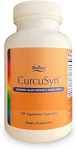 BioPure CurcuSyn – Supplément Curcumin en curcuma, gingembre, poivre noir et raisin pour soutenir Microbiome Balance, gastro-intestinale, immunitaire, fonction hépatique et bien-être global – 100 capsules