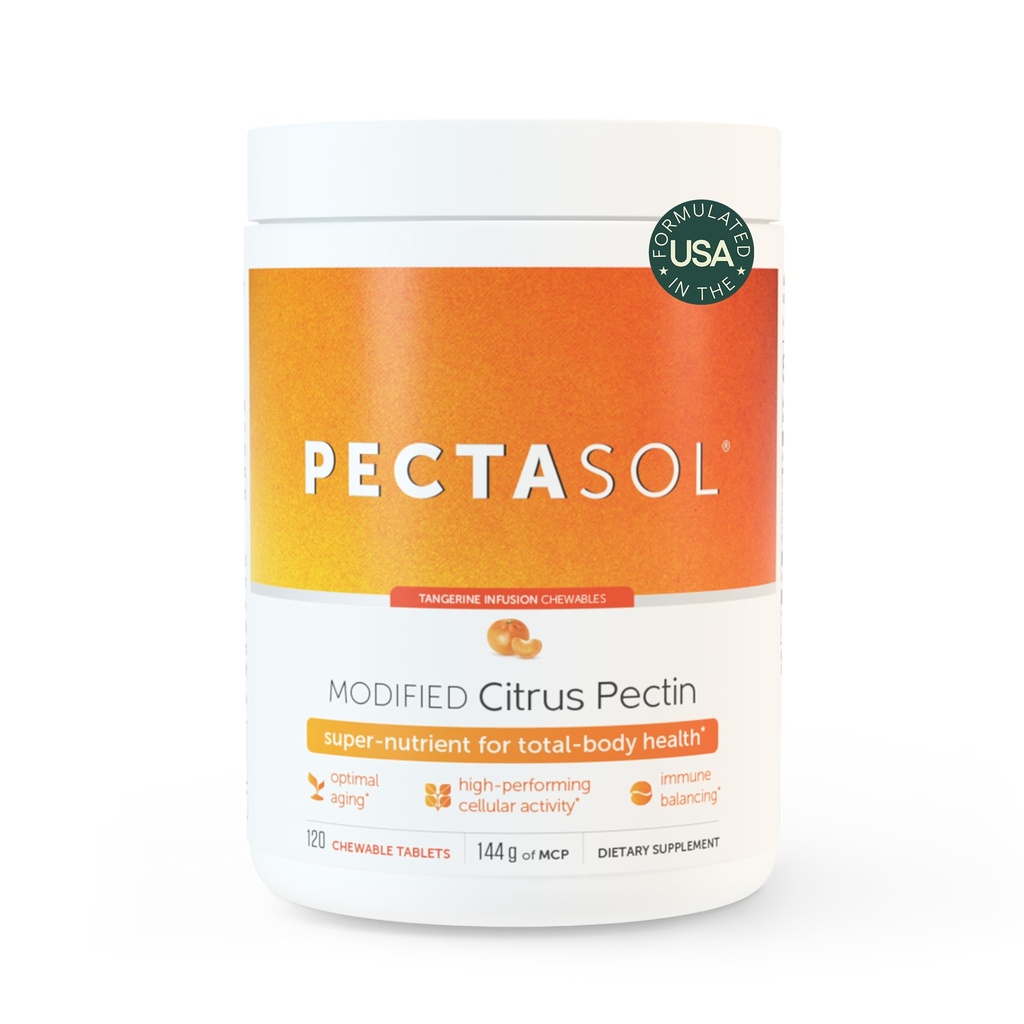 EcoNutgenics PectaSol modifié Citrus Pectin – 120 comprimés chirurgicaux Tangerine – Supplément Santé Total-Body pour soutenir le coeur, système immunitaire, réponse à l'inflammation + maintenir des niveaux de gallectine en santé-3