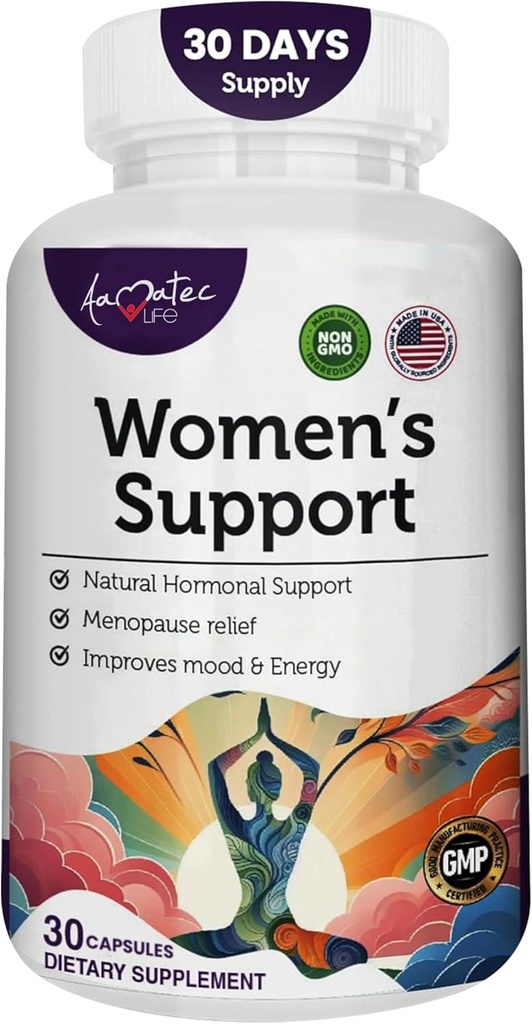 Supplément de soutien aux femmes- Règlement sur les hormones naturelles- Supplément de soutien à la ménopause- Supplément riche en œstrogène- Ingrédients actifs Pills pour aider à équilibrer les hormones non-OGM