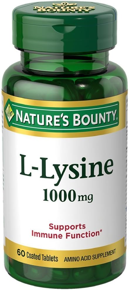 Bounty L-Lysine de la nature 1000 mg Comprimés 60 ea (paquet de 6)