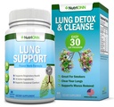 NutriONN Lung Detox and Cleanse - Great for Smokers - Extra Strength - 100% Herbal Lung Health Supplements - Mucus Removal Support - Promotes Respiratory Health - Natural Way to Keep Your Lungs Clear