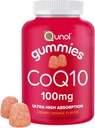 Qunol CoQ10 Gummies par Qunol, 100 mg, Delicious Gummy Suppléments, aide à soutenir la santé cardiaque, 60 ct