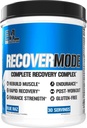 Évlution Nutrition Recover Mode- Complete post-entraînement avec BCAAs, Immunity Support, Vitamine C, D & E, Electrolytes, Hydratation, Créatine, Glutamine, Beta-Alanine, L-Carnitine, 30 Servir, Raz Bleu