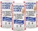 Yerba Prima Psyllium Husk, 12 Ounce (paquet de 3) - Supplément de fibre de musc entier pour la régularité, le nettoyage des colonies, le soutien naturel pour la santé Gut, non OGM, sans gluten, végétalien, sans édulcorants
