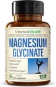 Glycinate de magnésium pur 200mg (Glicinato de Magnesio) – Supplément de magnésium chélaté pour le sommeil, la relaxation, les muscles et les femmes – mieux absorber que le citrate ou l'oxyde – 60 capsules végétaliennes