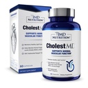 1MD Nutrition CholestMD avec extrait de feuille d'olive, Bergavit, Niacine, Ail. 60 Capsules