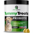 Probiotiques pour chiens santé digestive - Probiotiques pour chiens et enzymes digestives - Allégations pour chiens - Probiotiques pour chiens santé gut - Puppy probiotique tummy Treats - 120 chien probiotique Chews