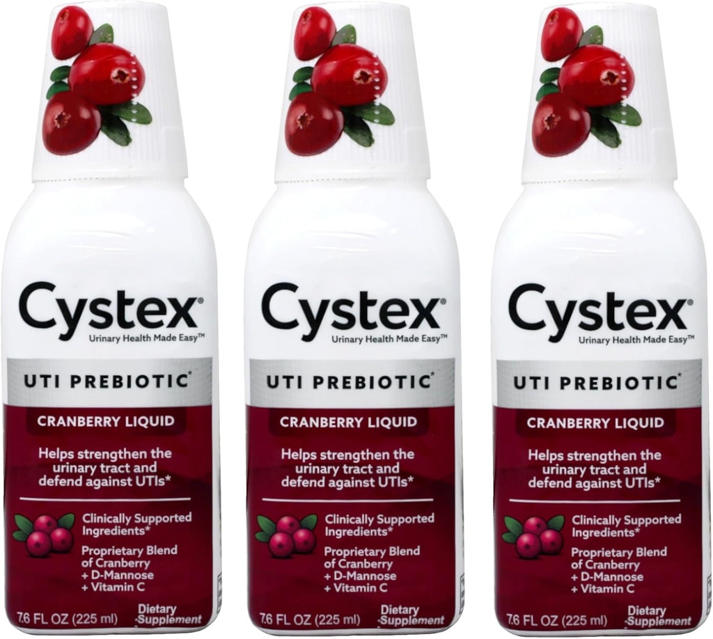 Cystex Urinaire Entretien de la santé Cranberry 7.6 Fl Oz (paquet de 3)