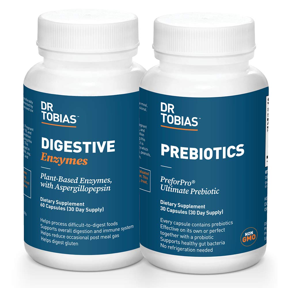 Dr Tobias Prébiotiques et Enzymes Digestionnels pour la Santé Digestionnelle
