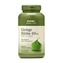 GNC Herbal Plus Ginkgo Biloba Supplément de 60mg, Végétarien, soutient la Sharpness Mentale, 300 Servitions
