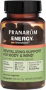 Pranarom - Supplément à base de plantes Aromaboost Energy - pour la fatigue physique et mentale - Guarana - Vitamines B6 B9 B12 - Huile essentielle de pin d'écossais pur - 60 Compte