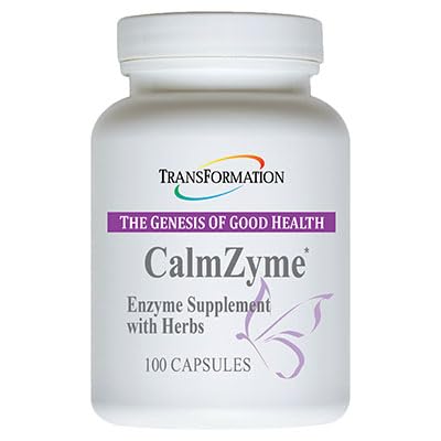Transformation La Genèse des enzymes de bonne santé CalmZyme supplément avec enzymes et mélange à base de plantes, Maximiser la digestion des nutriments, Production d'énergie et d'aide dans le support immunitaire, 100 capsules