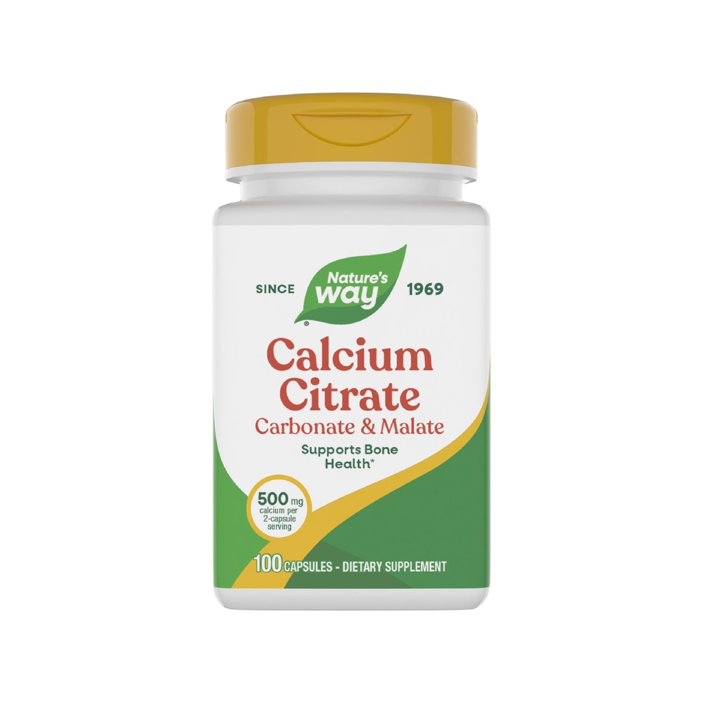 NATURE'S WAY Calcium Citrate - 500 Mg - 100 Capsules