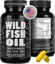 Wild Foods Omega 3 Supplément à l'huile de poisson, 120 capsules (1 pk)