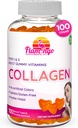 Collagène Gommies - Collagène marin naturel pour les femmes, et suppléments de collagène pour les cheveux de peau, les ongles- Hydrolysed Type 2 & 1 3- Remplacer les pilules et les poudres - Pas de gélatine, Kosher, Halal- 100 Ct.