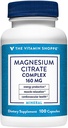 Le complexe de citrate de magnésium de Vitamine Shoppe 160MG, supplément minéral qui soutient la production d'os, de dents et d'énergie (100 capsules)