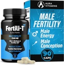 Fertili-T Homme Homme Soutien de la fertilité , 1500 MG , 90 Capsules , Boosts Sperm Santé, énergie et bien-être , Optimise la fertilité naturelle , Facile à avaler (1)