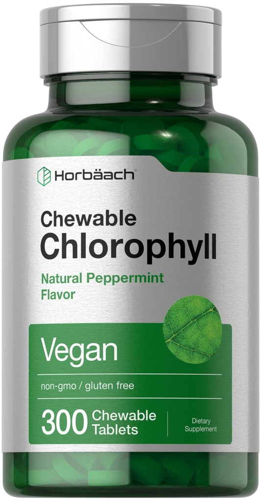 Pilules de chlorophylle Horbäach (300 comprimés à croquer)