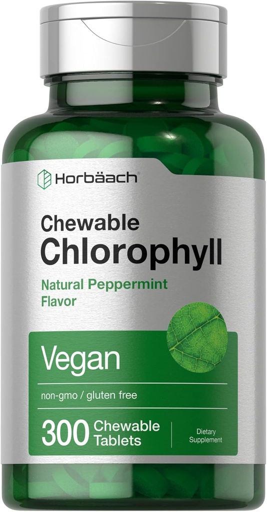 Pilules de chlorophylle Horbäach (300 comprimés à croquer)