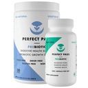 PASSE PERFECT Prébiotiques et probiotiques pour la santé digestive, la capsule et le supplément de poudre pour les adultes, les souches de Bacillus naturel avec PHGG pour le bien-être Gut et digestif