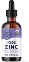 Sulfate de zinc liquide biologique pour enfants Vimergy – pour les enfants et l'adolescence 1-18 ans, soutien immunitaire à absorption rapide* – favorise la santé des os, des cheveux et de la peau.