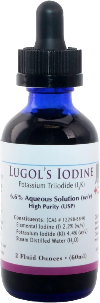 Lugols Iodine (triodiure de potassium 6,6% USP 2 Oz