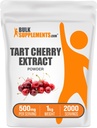 BulkSupplements.com Tart Cherry Extract Powder - Tart Cherry Supplement, Herbal Supplement - Antioxidant Source, Gluten Free, 500mg per Serving, 5kg (11 lbs) (Pack of 5)