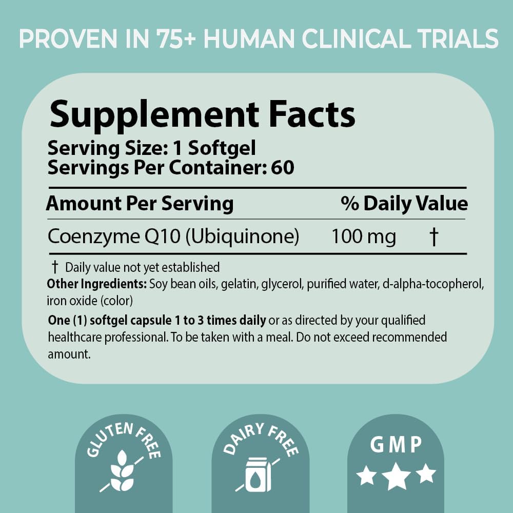 Pharma Nord Coenzyme d'or Bio-Quinone Q10 100mg Le CoQ10 de l'origine Haute Absorption, avec appui de la recherche