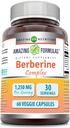 Formules étonnantes Berberine avec complexe d'extrait de Melon et de Banaba Bitter 1250 Mg par service
