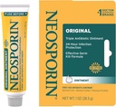 Neosporin Premiers soins d'origine Triple onguent antibiotique, Bacitracine Zinc & Neomycin Sulfate Protection, soin des plaies Traitement et apparence de la cicatrice Minimisateur pour les coupures, scorpes et brûlures mineures, 1 oz