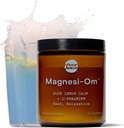 Supplément en poudre de magnésium de jus de lune Magnesi-Om - Complexe de magnésium chélaté + mélange L-théanique pour le repos, la relaxation et la régularité - végétalien, non-OGM et sans sucre, citron bleu, 3,7 oz, 30 sévings