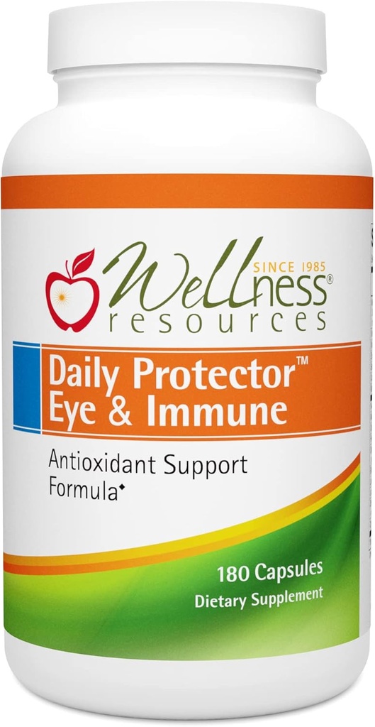 Ressources de bien-être Oeil et immune - Lutéine, Lycopène, Zeaxanthin, Cryptoxanthin, Bilberry et plus pour la santé des yeux, des immunes et de la peau (180 capsules)