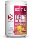 Dymatize Energyze poudre pré-entraînement pour les hommes et les femmes, fraise, 150mg caféine, 5g BCAAs, mélange de performance de L-Theanine, L-Tyrosine, L-Citrulline, Pas de sucre (30 portions)