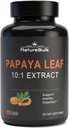 Papaya Capsules d'extrait de feuille - 10X Strength, 120 Capsules de Veg, Immune Gut et Super Digestion santé