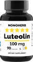 MONOHERB Luteolin 100 mg - 90 capsules végétariennes - Fabriquées aux États-Unis
